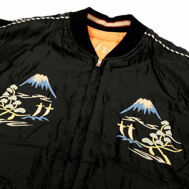 TAILOR TOYO - Acetate Quilted Souvenir Jacket - WHITE TIGER × LANDSCAPE - TT15791-159