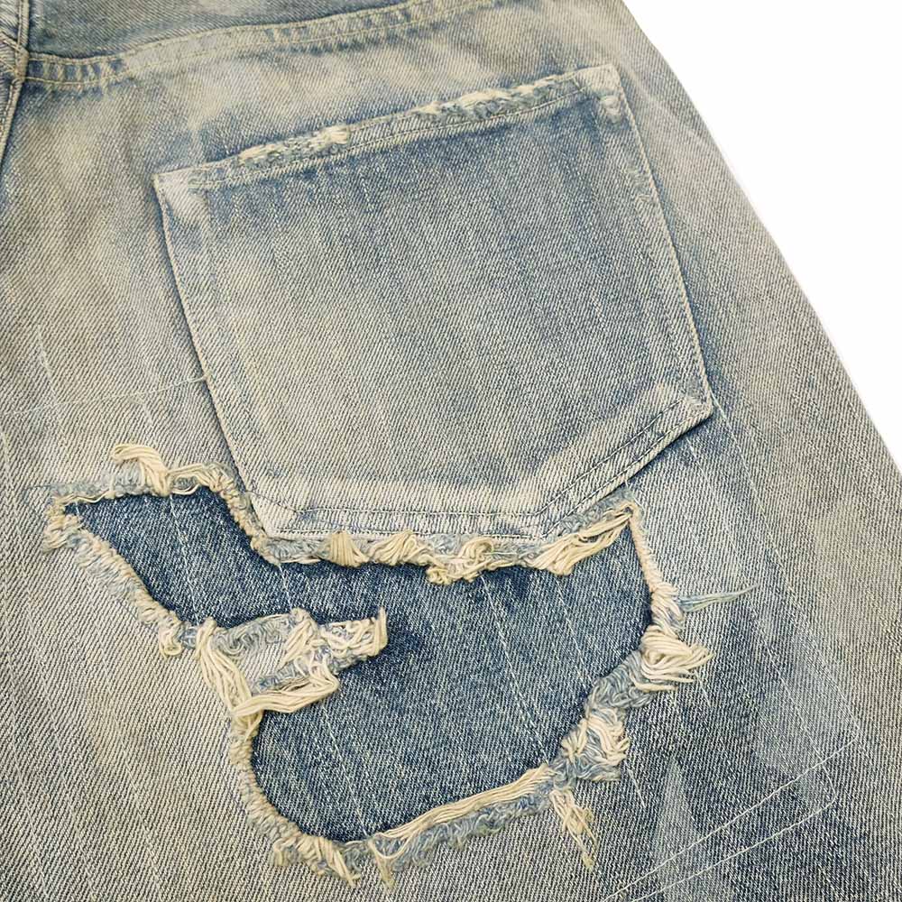 SUGAR CANE - 14.25oz. DENIM 1947 REMAKE AGED MODEL - REGULAR STRAIGHT - SC41947SR