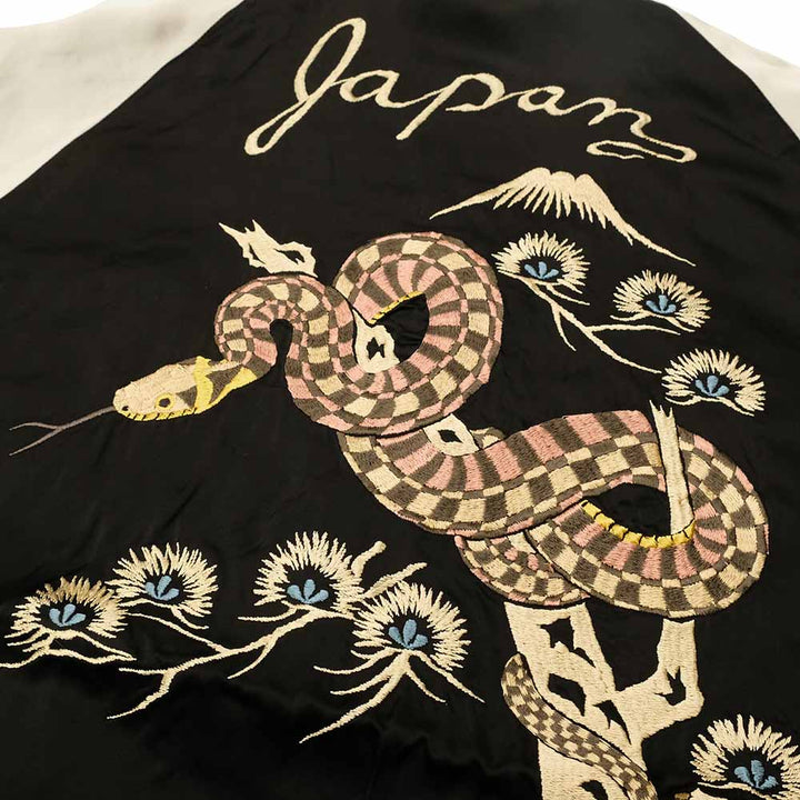 TAILOR TOYO - Acetate Souvenir Jacket - TOYO ENTERPRISE 60th Anniversary Special Edition - BLACK SNAKE x RED SNAKE - TT15808