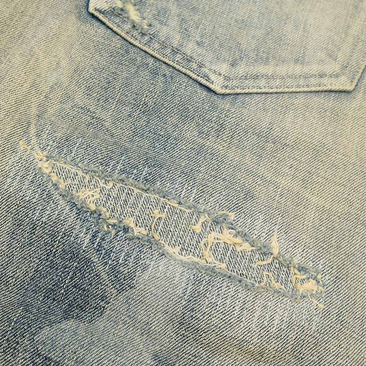 SUGAR CANE - 14.25oz. DENIM 1947 REMAKE AGED MODEL - REGULAR STRAIGHT - SC41947SR