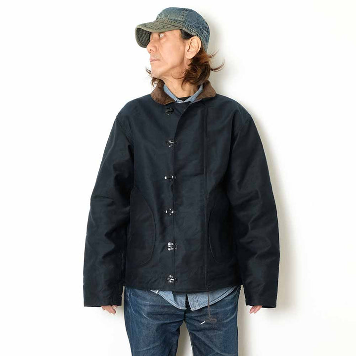 SUGAR CANE - Mister Freedom - INDIGO JUNGLE CLOTH N-1H MOD. - NAVAL CLOTHING TAILOR - SC15813