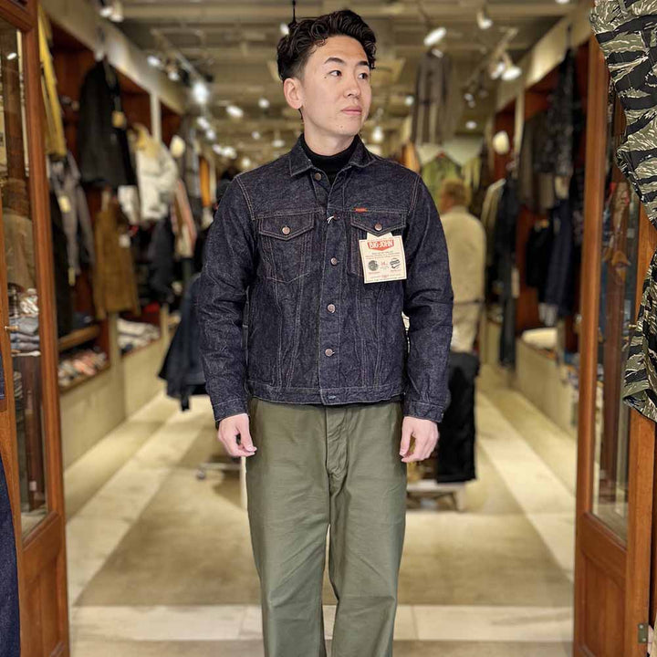 BIG JOHN - ISHIKAWADAI DENIM TRUCKER JACKET - S6953W