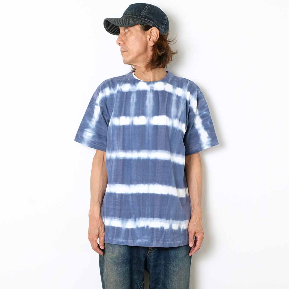 DUBBLE WORKS - Lot.35001 S/S T-SHIRT - TIE DYE BORDER - 35001TB-25