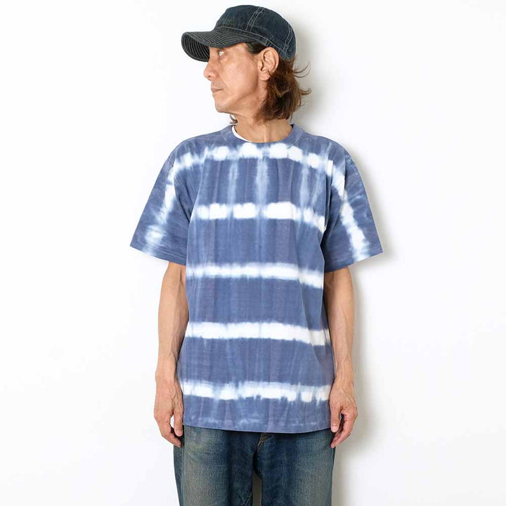 DUBBLE WORKS - Lot.35001 S/S T-SHIRT - TIE DYE BORDER - 35001TB-25