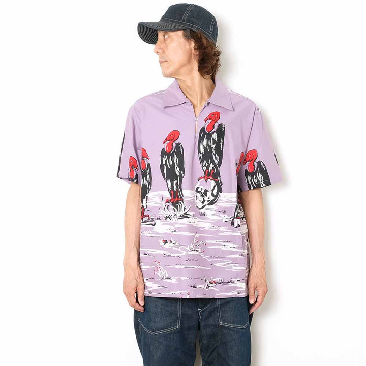 STAR OF HOLLYWOOD - COTTON TYPEWRITER PULLOVER SHIRT - CONDOR - SH39310
