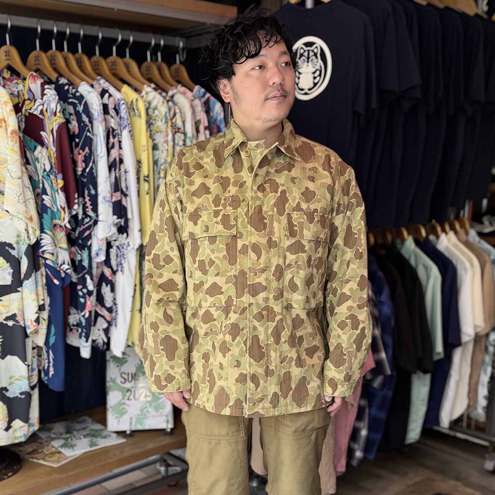 BUZZ RICKSON'S - JACKETS, HERRINGBONE TWILL, CAMOUFLAGE - BR15753