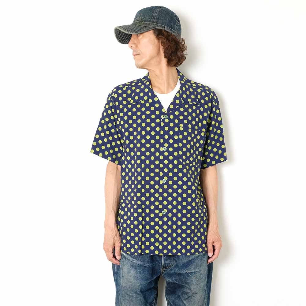 STAR OF HOLLYWOOD - HIGH DENSITY RAYON OPEN SHIRT - POLKA DOT - SH39316
