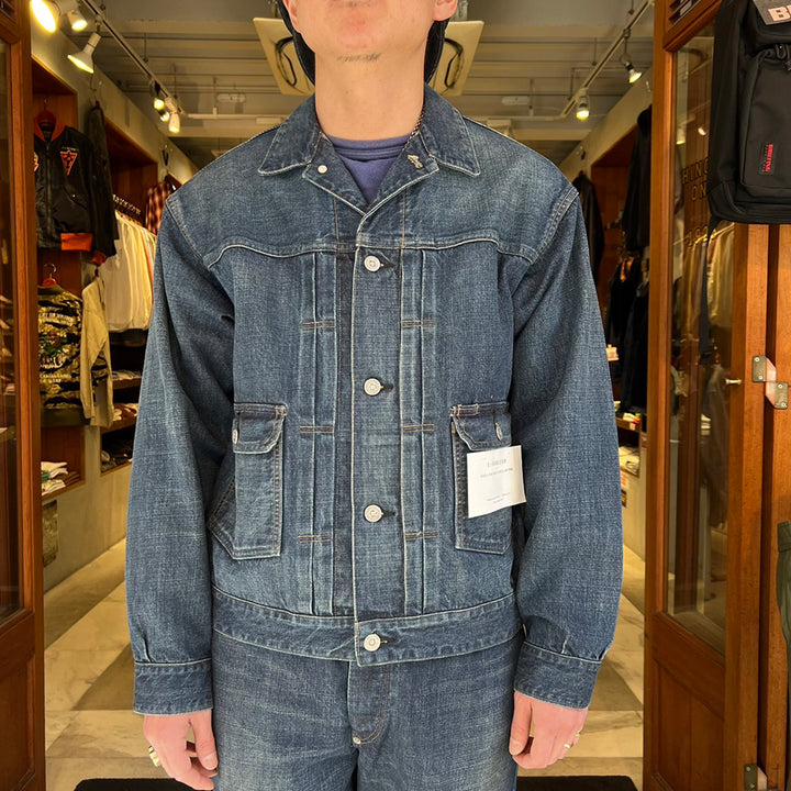 OLD JOE BRAND - LOWER FLAP POCKET JEAN JACKET - FADE INDIGO - 241OJ-JK05
