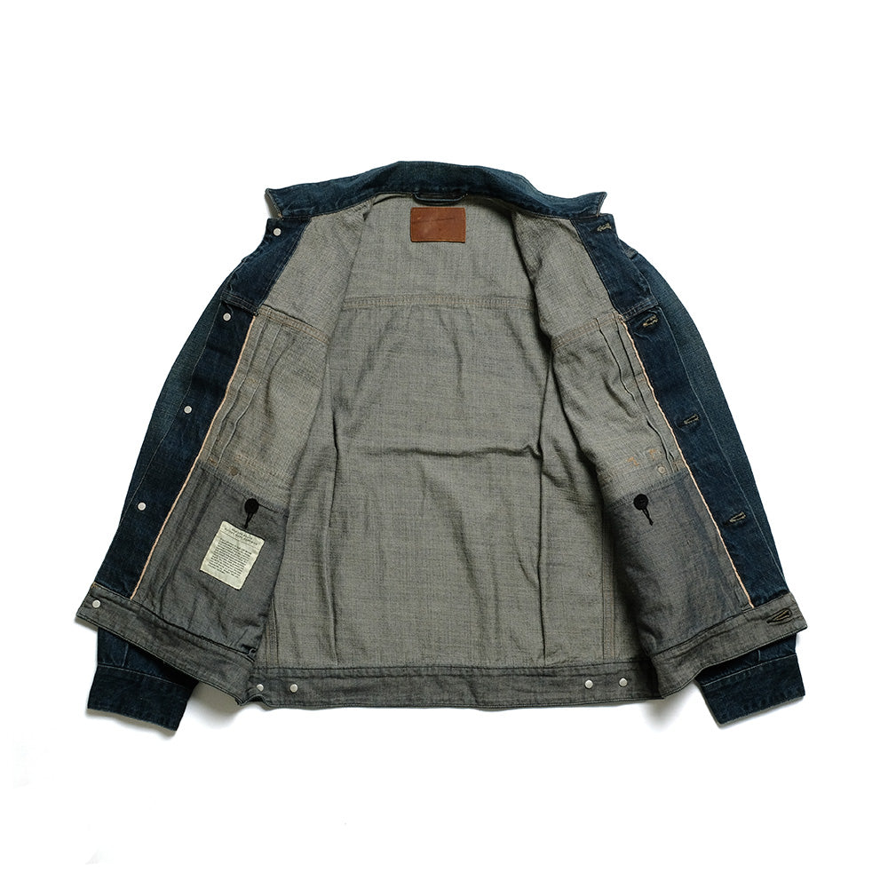 OLD JOE BRAND - LOWER FLAP POCKET JEAN JACKET - FADE INDIGO - 241OJ-JK05
