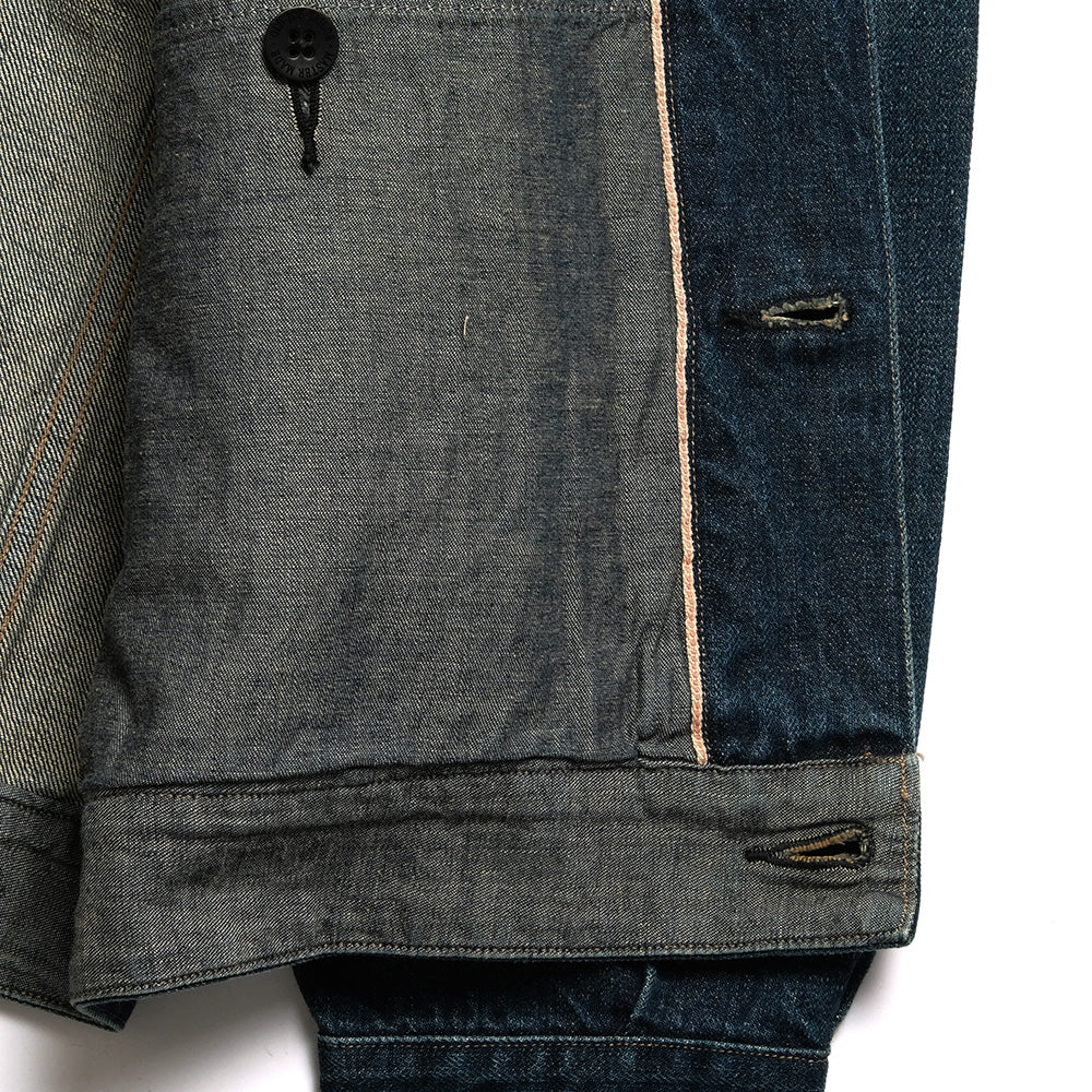 OLD JOE BRAND - LOWER FLAP POCKET JEAN JACKET - FADE INDIGO - 241OJ-JK05