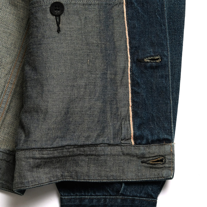 OLD JOE BRAND - LOWER FLAP POCKET JEAN JACKET - FADE INDIGO - 241OJ-JK05