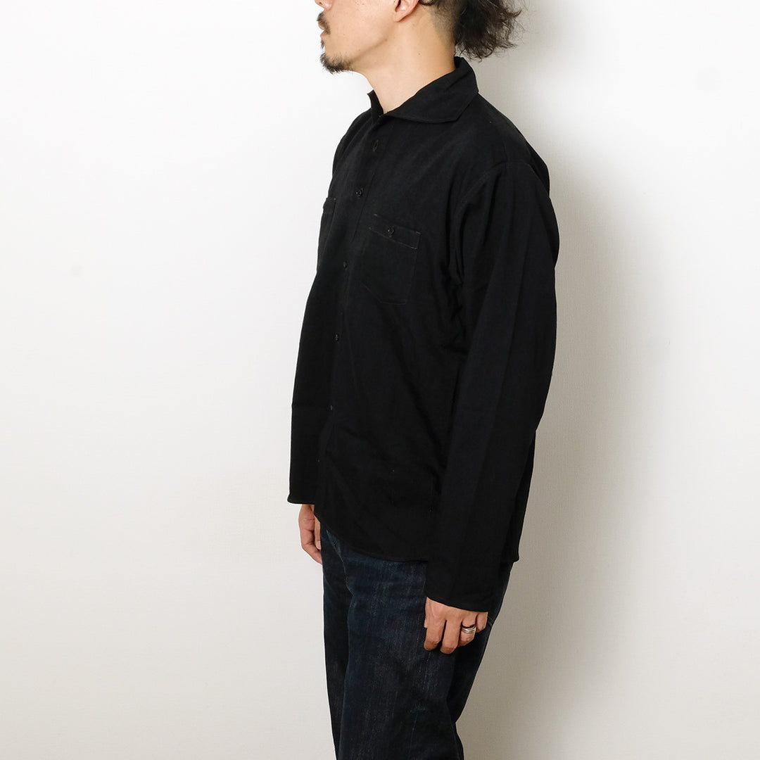 OLD JOE BRAND - CAMP COLLAR MARINE SHIRTS - Long-Sleeve - Black - 261OJ-SH05