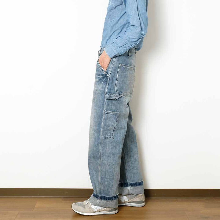 UNIVERSAL OVERALL - PAINTER PANTS - VINTAGE LIGHT WASH - HT2433601-B