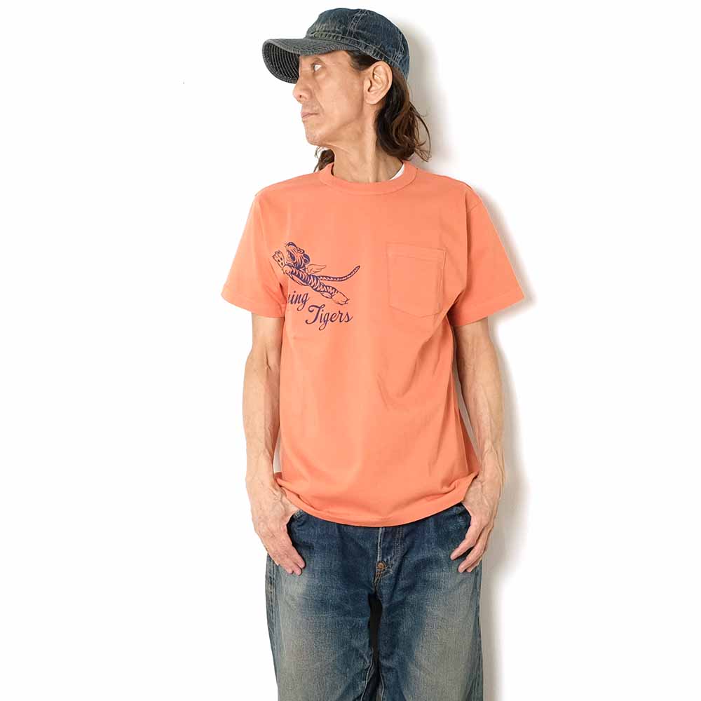 BUZZ RICKSON'S - S/S POCKET T-SHIRT - FLYING TIGERS - BR79709