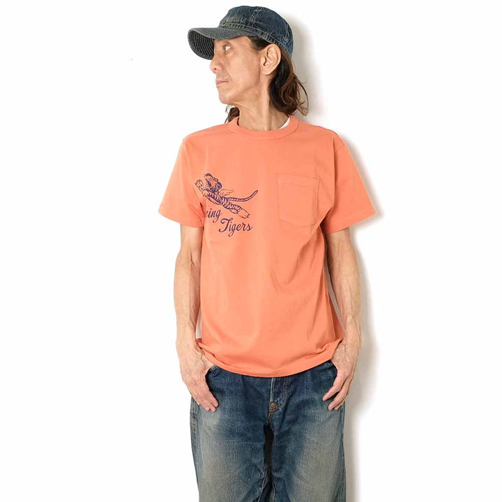 BUZZ RICKSON'S - S/S POCKET T-SHIRT - FLYING TIGERS - BR79709