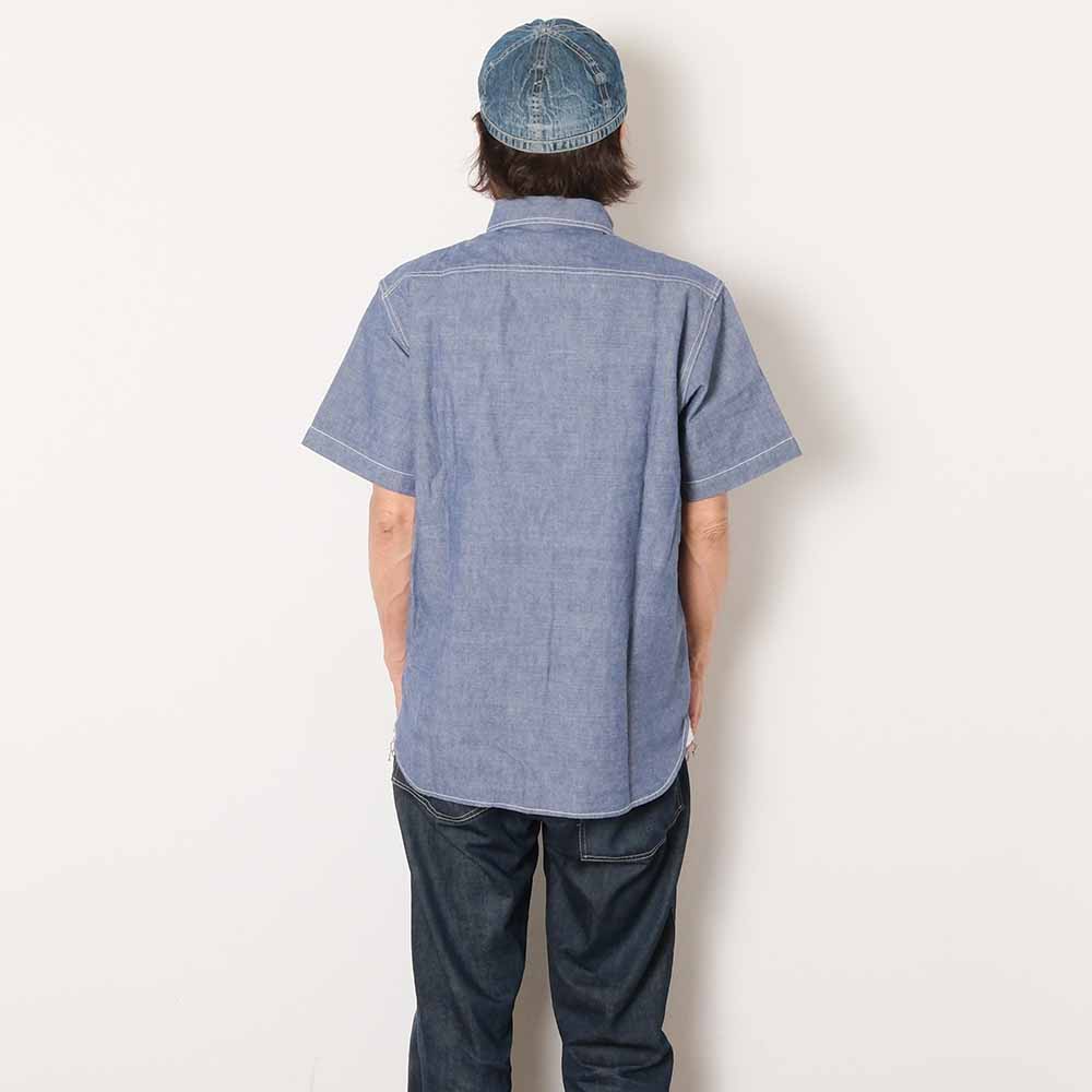 STUDIO D’ARTISAN & SA. - CHAMBRAY S/S WORK SHIRT - 5333A-S