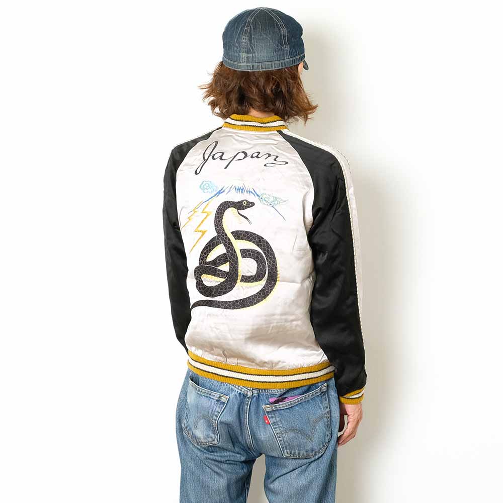 TAILOR TOYO - Acetate Souvenir Jacket - TOYO ENTERPRISE 60th Anniversary Special Edition - BLACK SNAKE x RED SNAKE - TT15808
