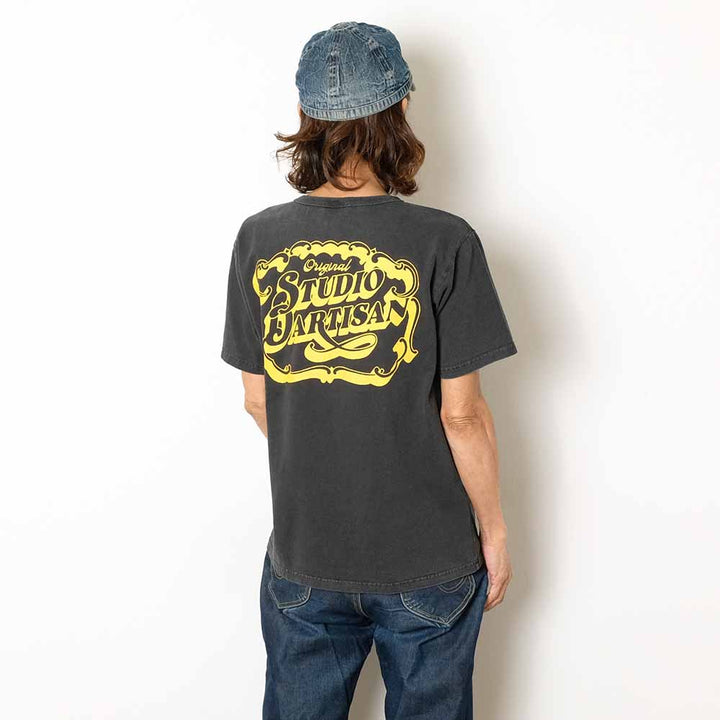 STUDIO D’ARTISAN - USA COTTON T-SHIRT - PIGMENT DYE - 8207A