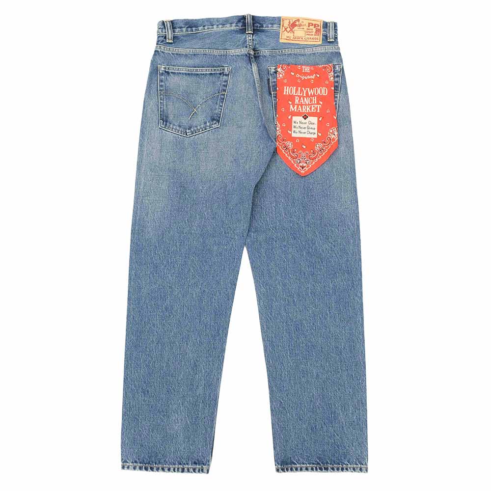 HOLLYWOOD RANCH MARKET - PP4XX Just length Jeans - MID BLUE - 1008262