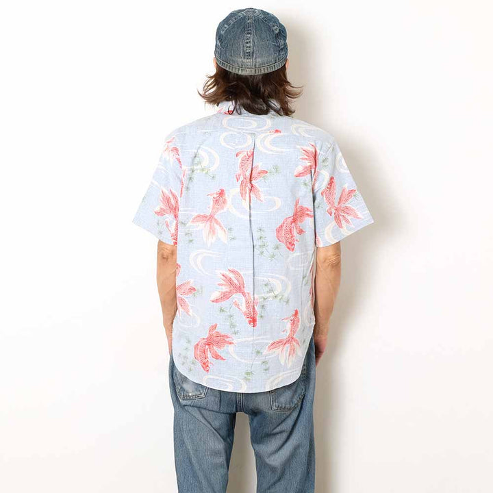 KOROMO ZAKURA - Southern Cross - Short-Sleeve Regular Shirt - Goldfish - SA1762