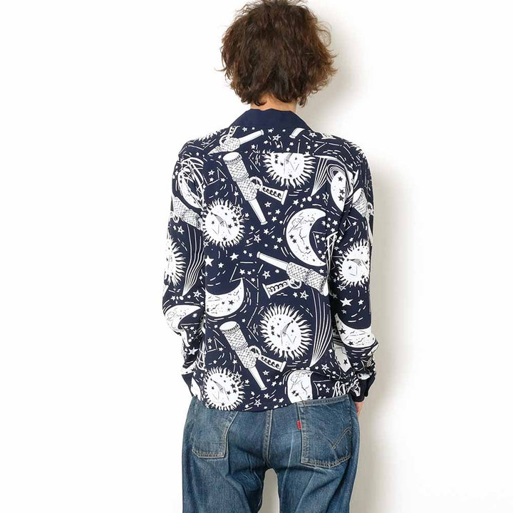 SUN SURF - HINOYA EXCLUSIVE - L/S RAYON HAWAIIAN SHIRT - COSMO GRAPHIC - SS29051HY