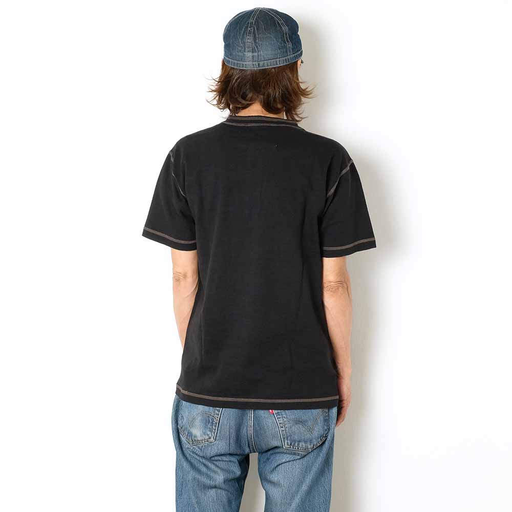 BUZZ RICKSON'S - SLUB YARN HENLEY NECK T-SHIRT - BR79192
