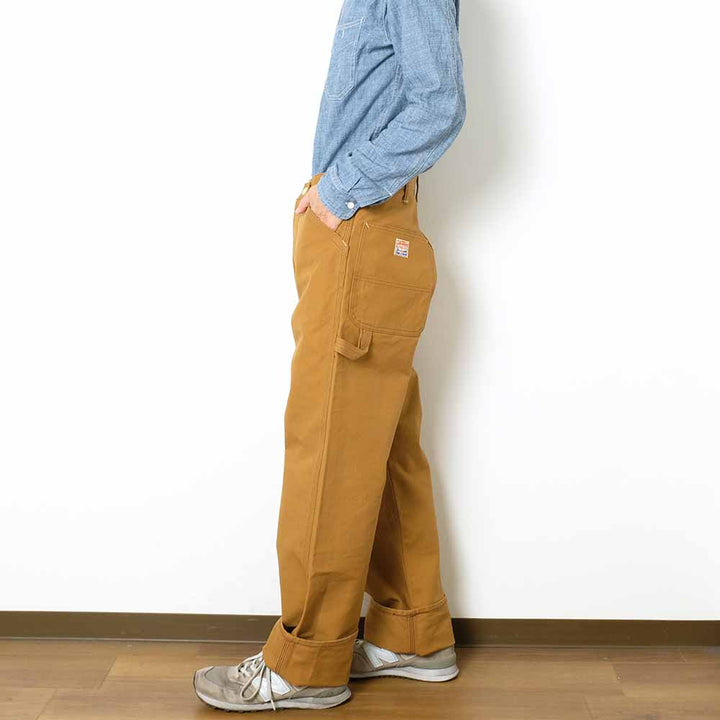 SUGAR CANE - 13oz. BROWN DUCK WORK PANTS - SC42497