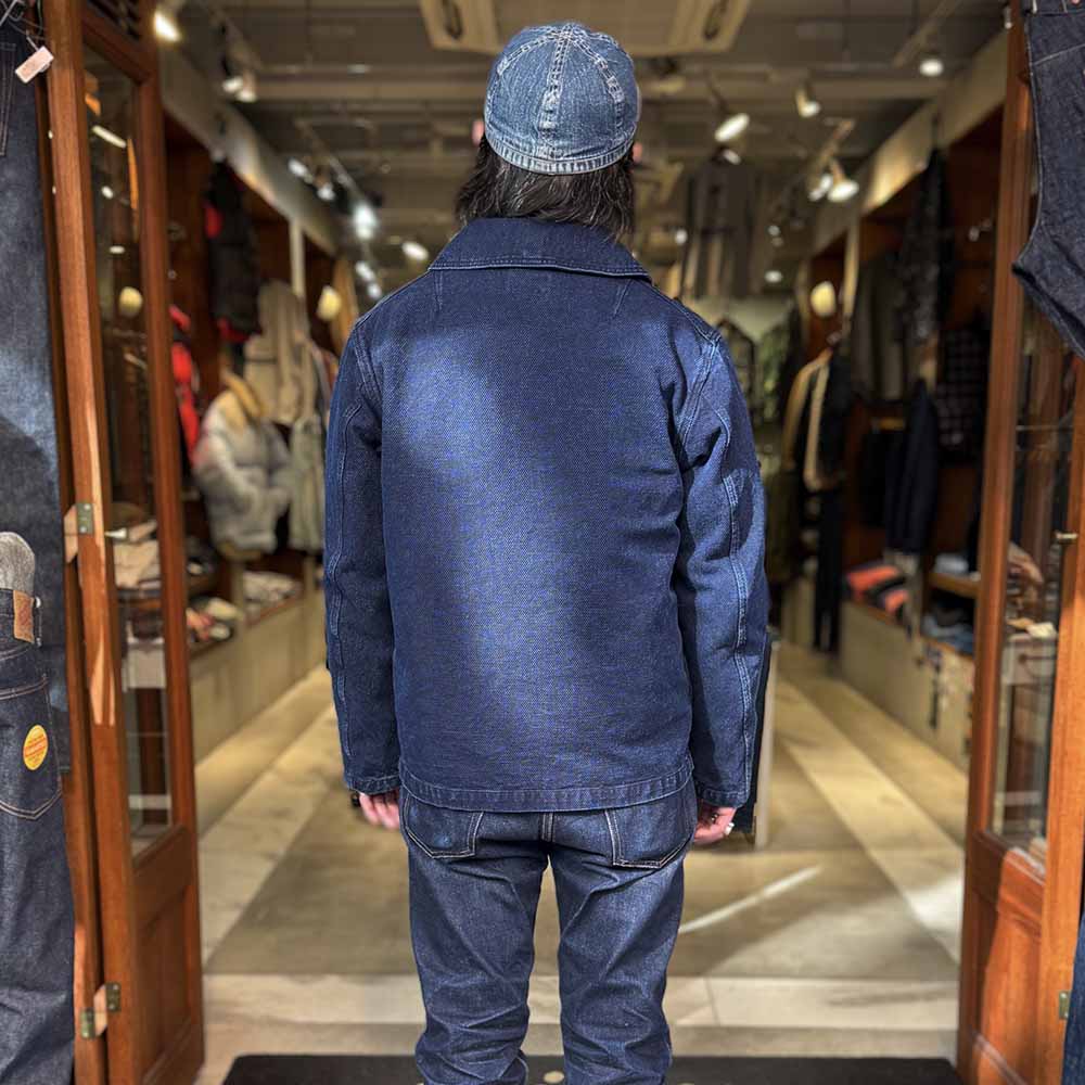 Soundman - Shawl Collar Coverall - Marshaii - Indigo Dyed SASHIKO - 451M-655B