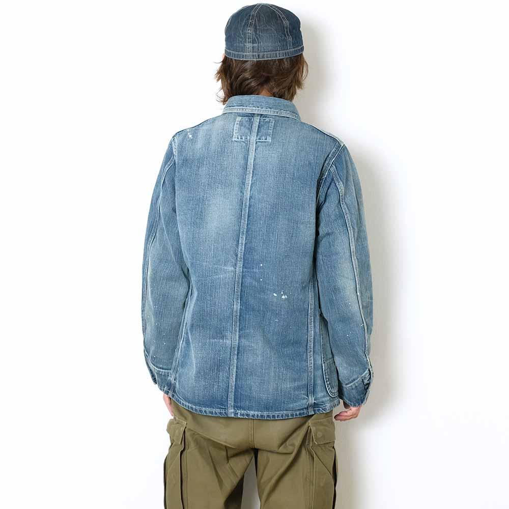 SUGAR CANE - 11oz. BLUE DENIM - WORK COAT - AGED MODEL - SC15708