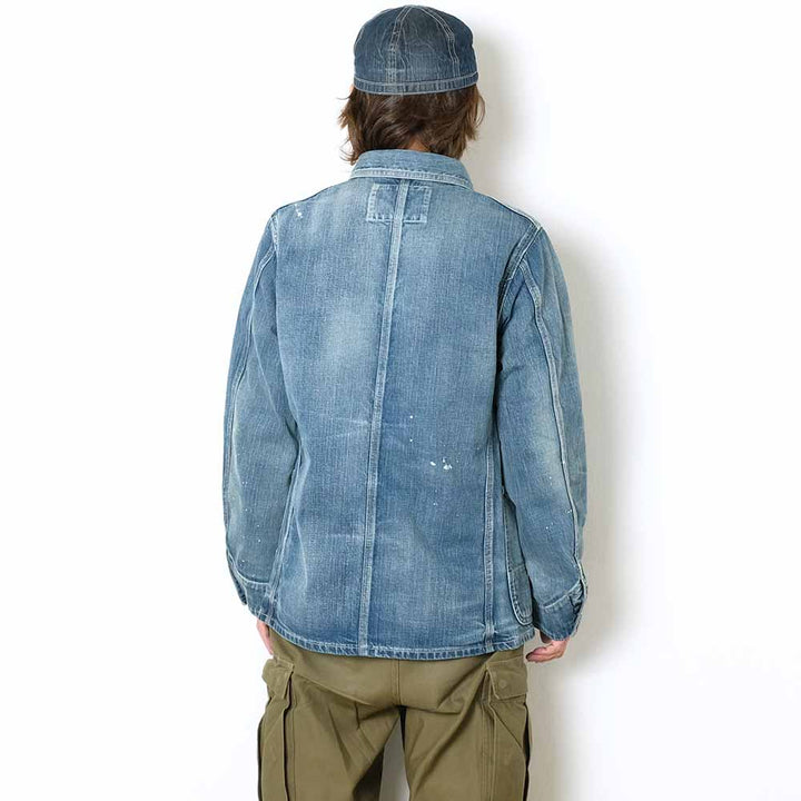 SUGAR CANE - 11oz. BLUE DENIM - WORK COAT - AGED MODEL - SC15708