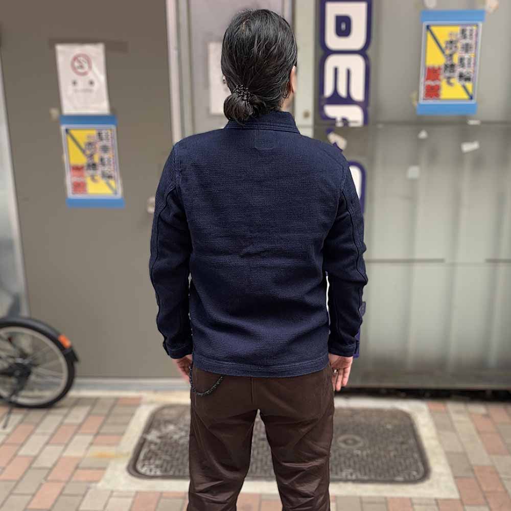 MOMOTARO JEANS - DOBBY US NAVY COVERALL - MZOT0342