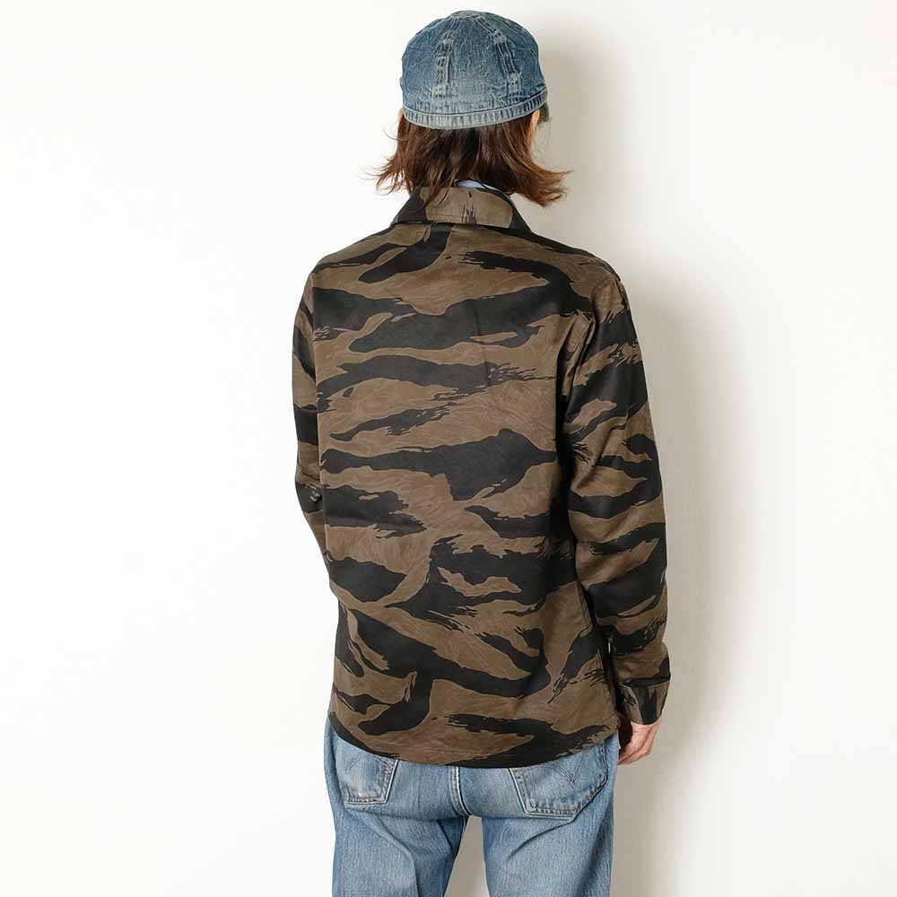 BUZZ RICKSON'S - WILLIAM GIBSON COLLECTION - BLACK TIGER PATTERN JACKET OVER DYE - BR15778
