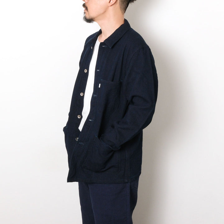 omotodenim - 12oz CUBE SASHIKO DENIM CHORE JACKET - 3720