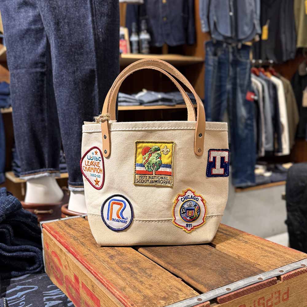 HERITAGE LEATHER CO. - VINTAGE PATCH MINI TOTE - HLC-9213