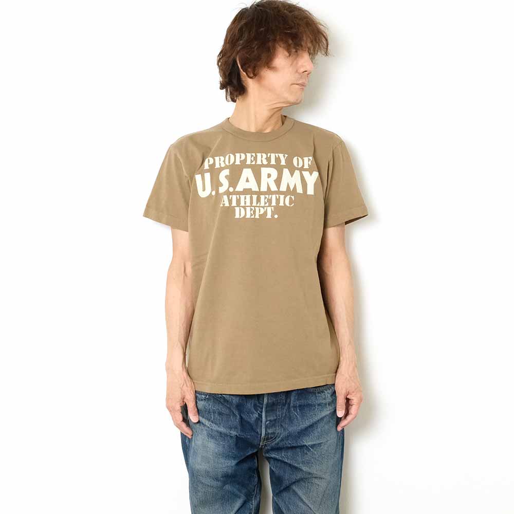 BUZZ RICKSON'S - S/S T-SHIRT - U.S. ARMY ATHLETIC DEPT. - BR79348