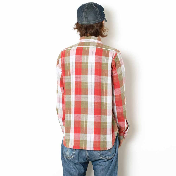 WAREHOUSE - Lot.3104 FLANNEL SHIRTS - E柄 - ONE WASH - WH-3104E24