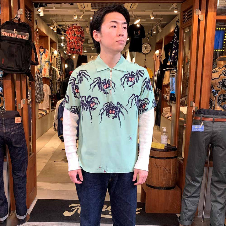 STAR OF HOLLYWOOD - HIGH DENSITY RAYON PULLOVER SHIRT - TARANTULA - SH38872
