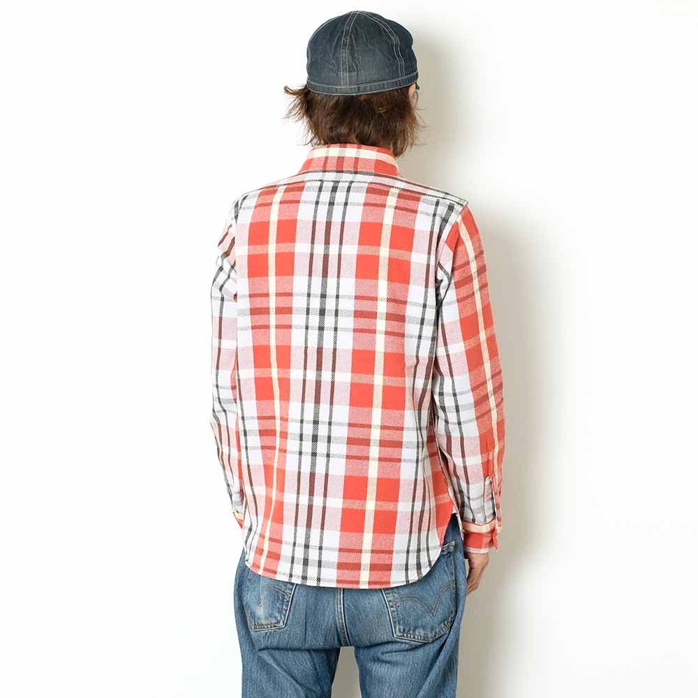 WAREHOUSE - Lot.3104 FLANNEL SHIRTS - C柄 - ONE WASH - WH-3104C24