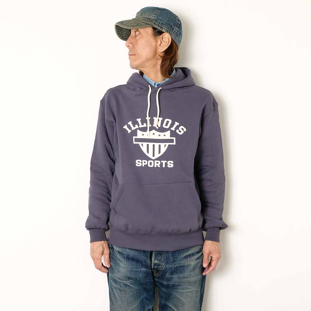 WAREHOUSE - Lot. 450 SET-IN HOODIE - ILLINOIS - 450ILL-25