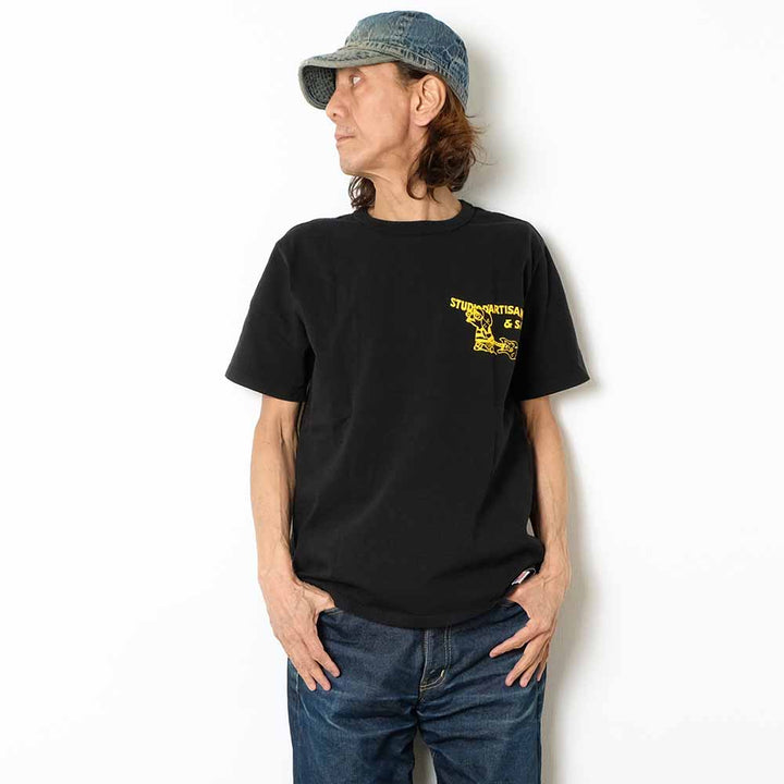 STUDIO D’ARTISAN - USA COTTON T-SHIRT - ROCK BAND - 8212B