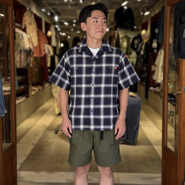 UNIVERSAL OVERALL - Open Color Check Work Shirt - U2523101