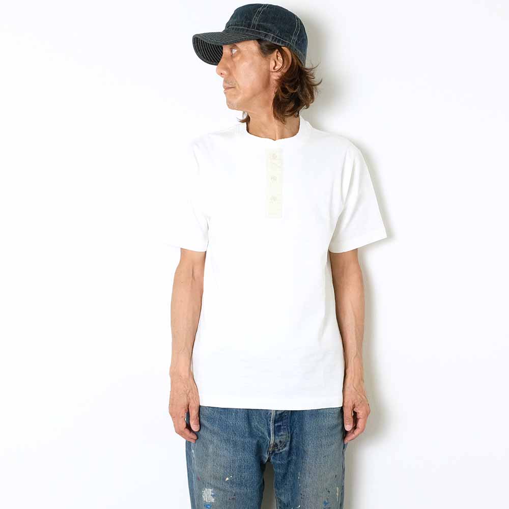 BUZZ RICKSON'S - SLUB YARN HENLEY NECK T-SHIRT - BR79192
