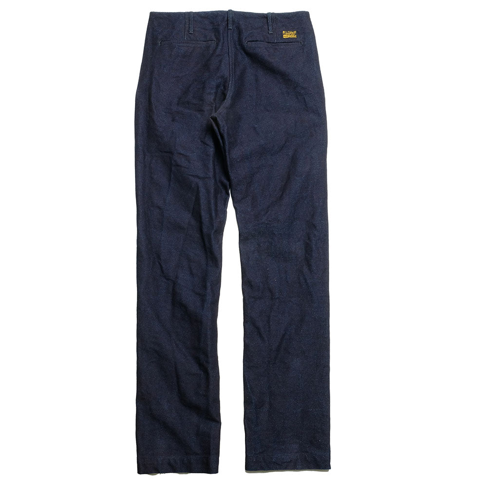 BURGUS PLUS - Lot.401Z Zip Fly - Indigo Dobby SASHIKO Trousers - 401Z-55