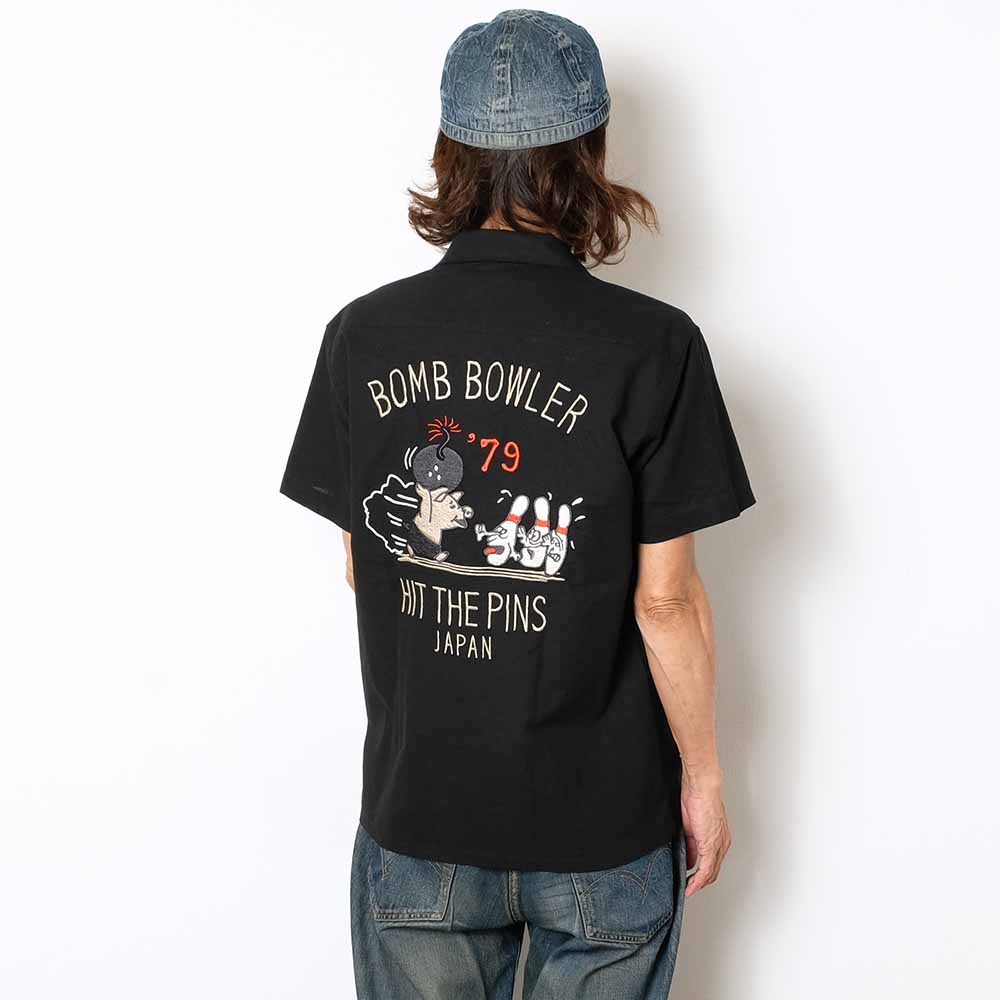 STUDIO D’ARTISAN - BOWLING SHIRT - BOMB BOWLER - 5743