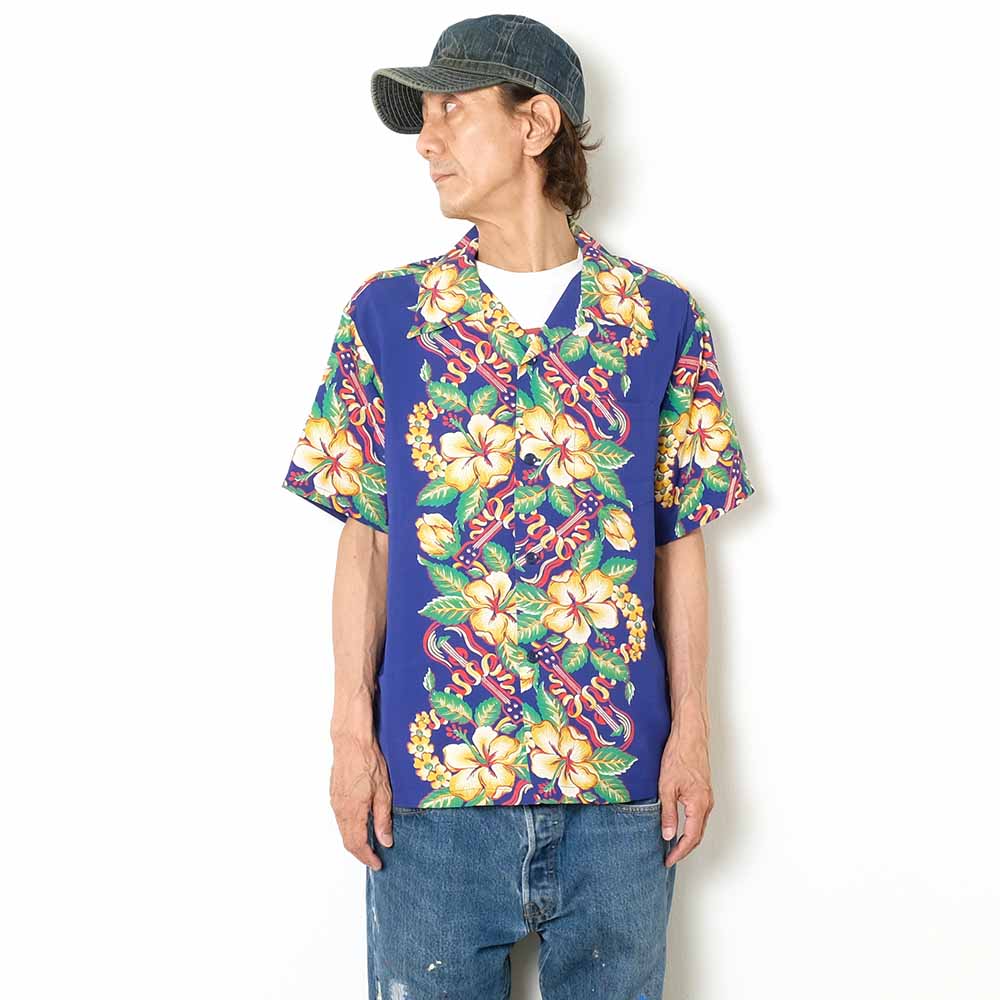 SUN SURF - S/S RAYON HAWAIIAN SHIRT - BLESSING GIFT FROM HAWAII - SS39212