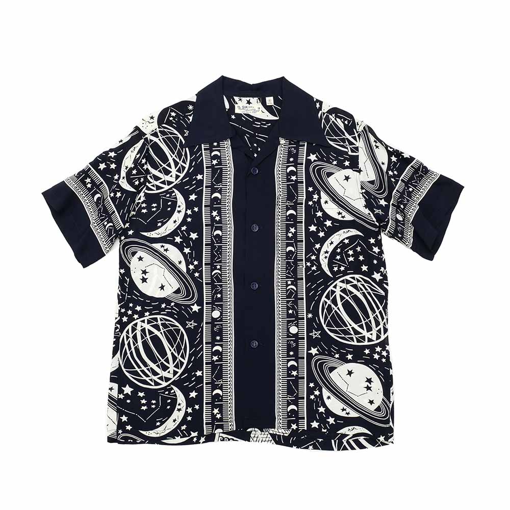 SUN SURF - HINOYA EXCLUSIVE - S/S RAYON HAWAIIAN SHIRT - COSMO GRAPHIC - SS39052HY