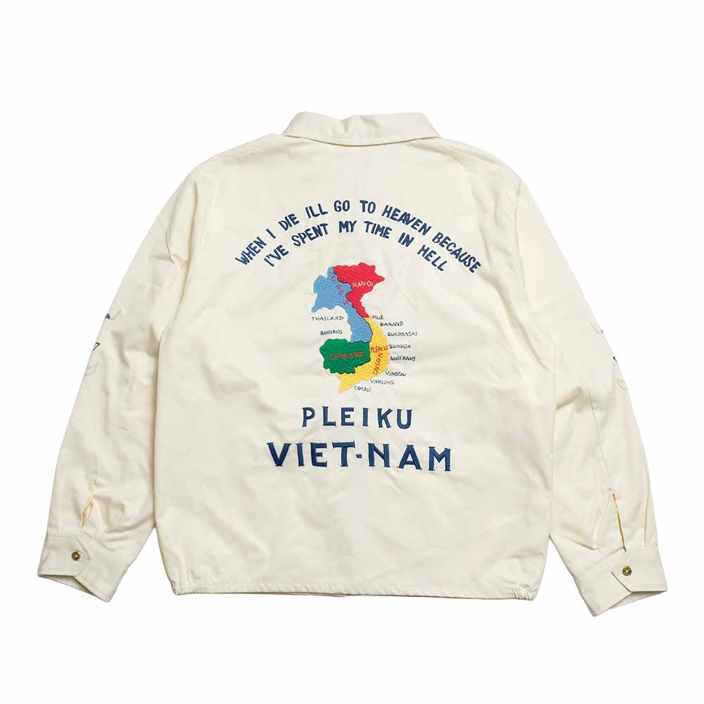 TAILOR TOYO - Late 1960s Style Cotton Vietnam Jacket - VIETNAM MAP - TT15892