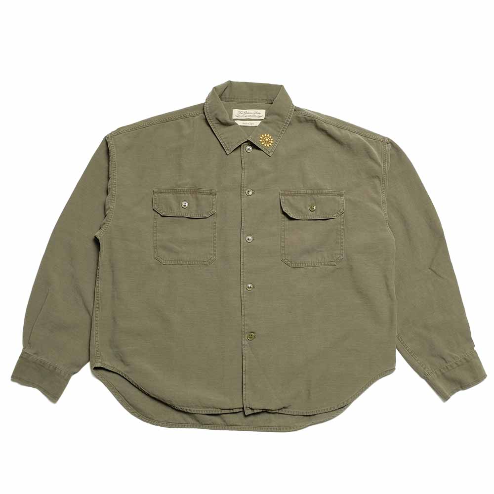 REMI RELIEF - WIDE MILITARY SHIRT - Big Flower Studs -  RN2043SDQ