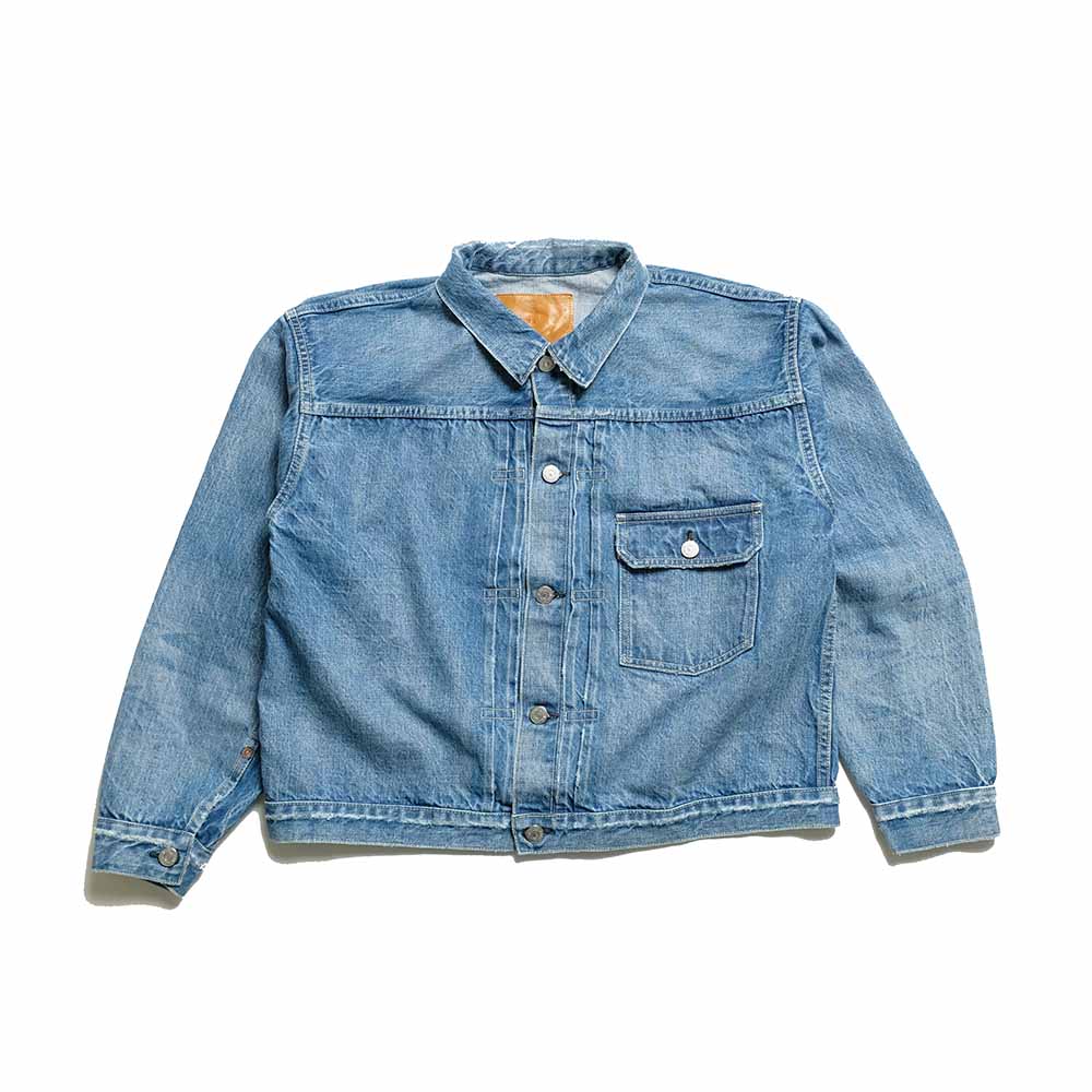 REMI RELIEF - 12oz DENIM 1st JACKET - USED BLUE - RN30389036