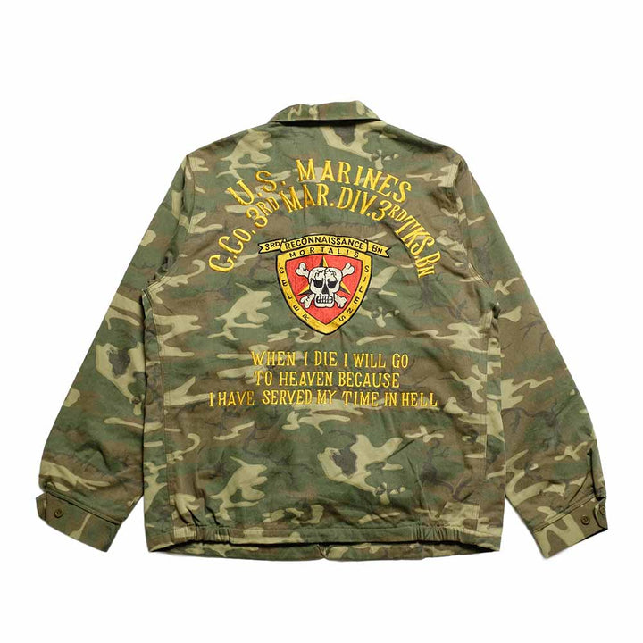 BUZZ RICKSON'S - TOUR JACKET ERDL CAMO - U.S. MARINE CORPS 3rd MAR. DIV. 3rd TKS. BN - BR15889